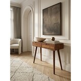 thumbnail of Rustikaler Konsolentisch aus Massivholz Sheesham, 90 cm, Landhausstil, handgefertigt. 90x36x76 cm | Kadima Design