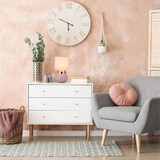 thumbnail of Relaxdays Nachttischlampe mit Touch, Tischlampe Wohn- & Schlafzimmer, Stoffschirm, E14, HxD: 32x18 cm, Touchlampe, rosa