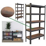 thumbnail of 2x Wohnzimmerregal 150x75x30 cm dunkel Traglast je 650 kg Steckregal Schwerlastregal Lagerregal