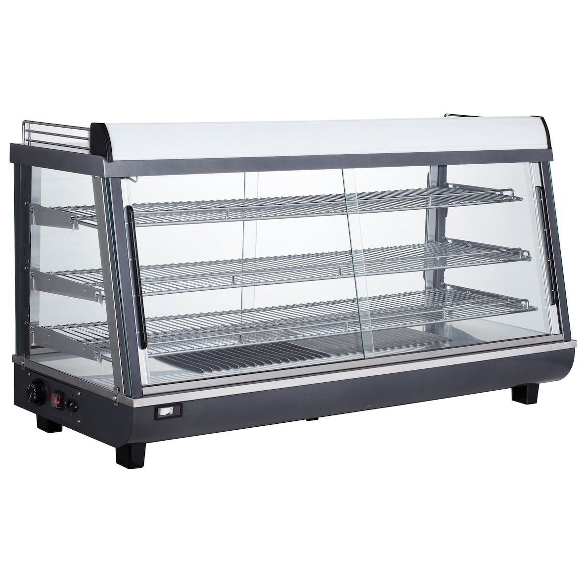 Verwarmde vitrinekast van Combisteel, 186 liter - 1,8 kW, LED-verlichting, 230 V