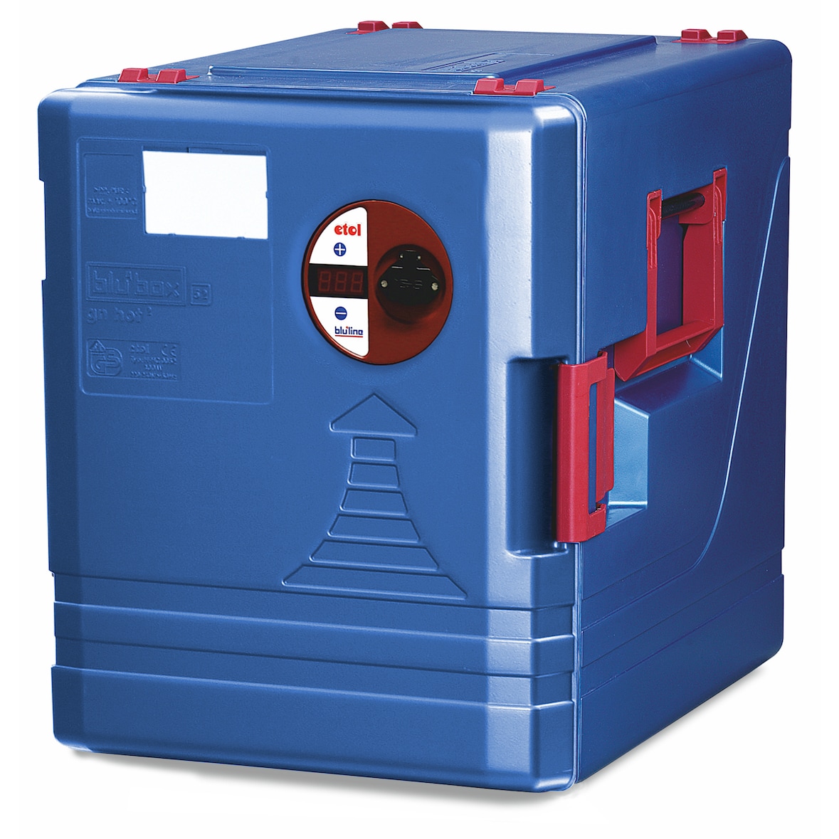 thermohauser blu'box 52 GN hot² instelbaar, harde kunststof box van PP, blauw