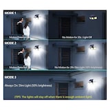 thumbnail of Luz solar para exterior, 77 LED-COB 77 LED-COB Luz com sensor de movimento, 270 graus à prova de água IP65 Luz de parede Jardim, Pátio, Pátio