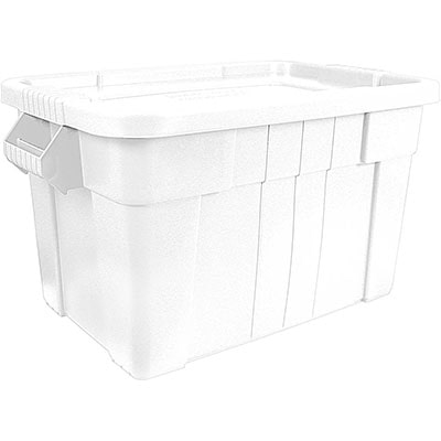 Voorraaddoos met deksel, wit, geschikt voor 2 x GN 1/1 (150 mm)