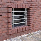 thumbnail of Relaxdays Fenstergitter Einbruchschutz, ausziehbar, für außen, Stahl, 600 x 700-1050 mm, Sicherheitsgitter, grau