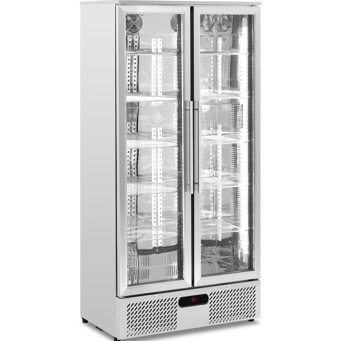Royal Catering Nevera expositora de bebidas - 458 L -  - Acero inoxidable