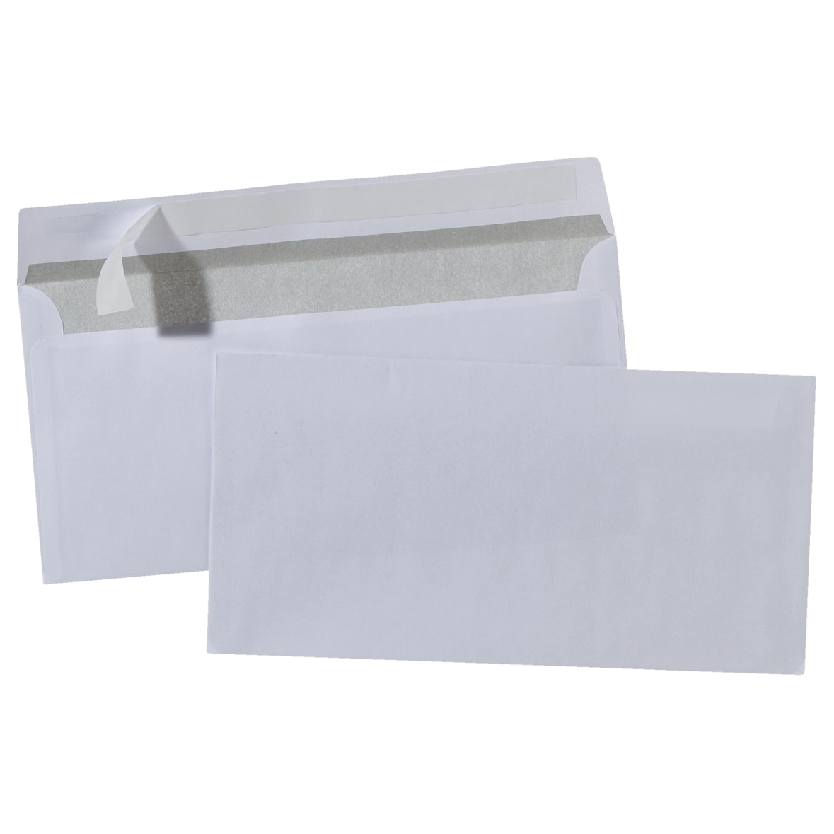 SIGMA Enveloppen, DIN Lang, zonder venster, zelfklevend, wit, 100 stuks