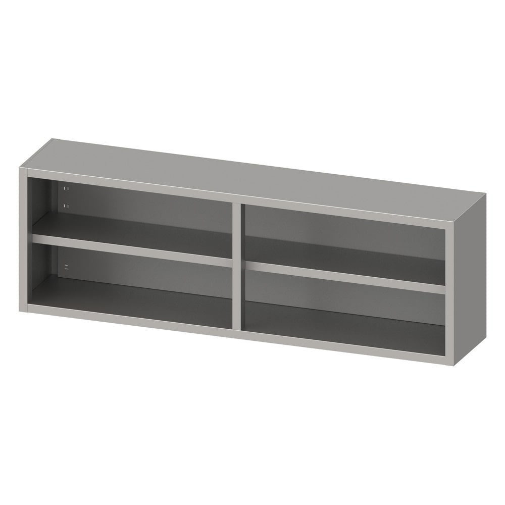 Stalgast Edelstahl Hängeschrank offen 2000x400x600 mm, verschweißt