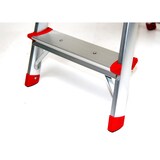thumbnail of Stehleiter 4 Stufen 157x45cm Alu SZAGATO 4 Stufen Leiter Alu Stehleiter 4-stufig Bockleiter 4 Stufen Haushaltsleiter 4 Stufen Alu Stehleiter 4 Stufen