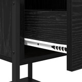 thumbnail of vidaXL Nachtkastje 2 pcs Zwart Eiken 34 x 35,5 x 45 cm Bewerkt hout