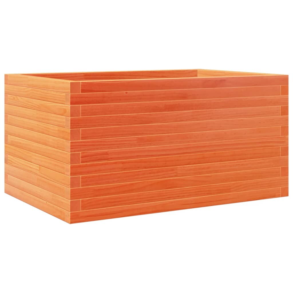 Helloshop26 - Hochbeet für Pflanzen Blumen Terrasse Garten gewachst 90 x 60 x 45,5 cm massives Kiefernholz braun 02_0038520