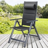 thumbnail of CASARIA® Gartenmöbel Set 4 Stühle mit Gartentisch Anthrazit