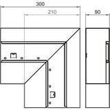 thumbnail of OBO Bettermann Flachwinkel GS-AFF90210RW 6278130