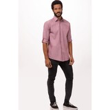 thumbnail of Chef Works® CHAMBRAY Herrenhemd Urban Collection Artikel SLMCH005 Altrosa Größe S