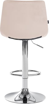 thumbnail of Barhocker Jerry Samt beige/chrom