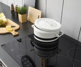thumbnail of Furn.Design Küche mit Kochinsel in weiß Pinie und anthrazit Landhaus Küchenschrank Set 7-teilig Stove