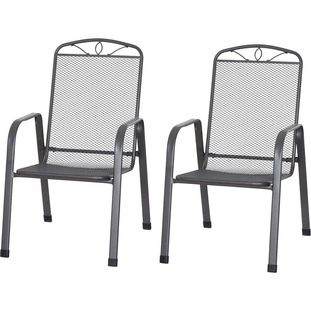 Siena Garden Gartenmöbel-Set Elda 2-teilig, aus Streckmetall in anthrazit