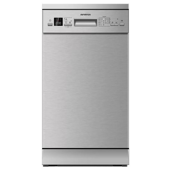 Lavavajillas Infiniton DIW-A45I - Inox, 45 cm, 10 servicios, 7 Programas,  E