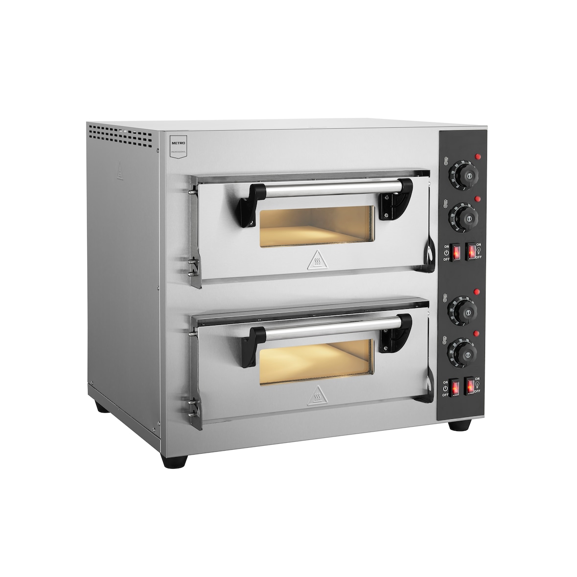METRO PROFESSIONAL Pizzaoven GPO11402, 63 x 62.6 x 59 cm, 2 lagen, zilver