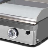thumbnail of MBH - Gasgrill Bratplatte 400x400+400x400 mm Hardchrome für die Gastronomie. Fry Top zwei Zonen für Küche für Bar und Restaurant.