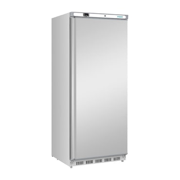 Frigorífico profissional de 1 porta, aço inoxidável, refrigeração estática recirculada, GN2/1, 186x78x75 cm, com fechadura, 600L, Polar Série C PC006