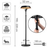 thumbnail of TROTEC Design-Standheizstrahler IRS 2110 | Gleichmäßige Rundumwärme für bis zu 15 m²