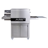 thumbnail of Nordcap MORETTI Elektro-Tunnelofen, Bandofen, Serie T64E, 1 Backkammer mit 406 mm Bandbreite, elektronische Regelung, Untergestell m.Rollen, geschl.