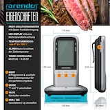 thumbnail of Arendo Grillthermometer digital Funk Kabellos - Fleischthermometer mit Edelstahlsonde - Kerntemperatur - Alarm - BBQ Steak Grill Meat Fleisch