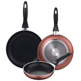 thumbnail of San Ignacio - Conjunto 5  panelas de aço inoxidável Ø16/18/20cm e conjunto de 3 frigideiras de alumínio prensado Ø16/20/24cm, adequado para indução.