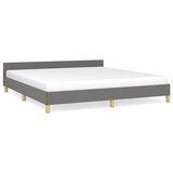 thumbnail of vidaXL Bedframe zonder matras stof donkergrijs 180x200 cm