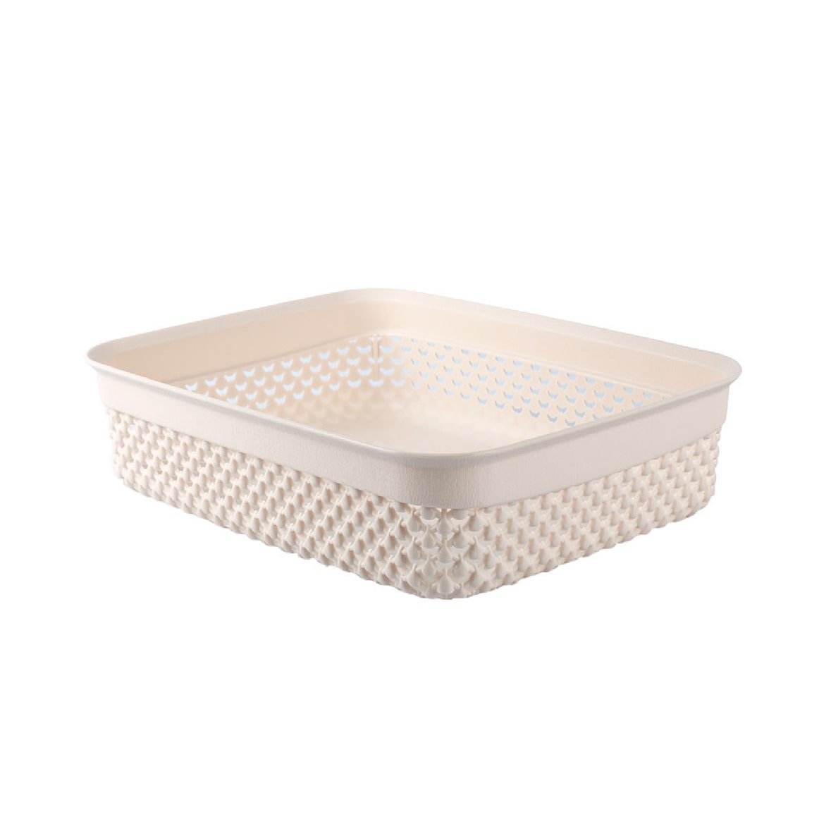 Rechthoekige Lage Sorteermand 2.2 Liter Beige 7house
