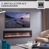 thumbnail of Elektrokamin BALDERIA Agnes 60 - Wand- oder Einbaukamin - Schwarz