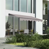 thumbnail of Wasabi - Toldo Exterior Enrollable 3x2,5 Gris Poliéster – Estructura Aluminio Antracita Inclinación Regulable