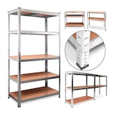 thumbnail of Pack 10 Estanterías Metálicas DASCK Galvanizadas – 5 Baldas c/u, 875kg por Estantería (180 x 90 x 40 cm)  -  10 uds – 8750kg – Profesional y Modular