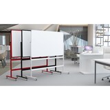 thumbnail of Verrijdbaar whiteboard - Dubbelzijdig en magnetisch - 100x150 cm - Rood