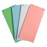 thumbnail of Exacompta - Réf. 13495B - Carton de 12 Paquets de 100 fiches intercalaires horizontales unies perforées Forever sous film 105 x 240 mm assorties