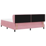 thumbnail of vidaXL Boxspringbett mit Matratze mit Kopfteil Rosa 180 x 200 cm Samt