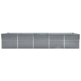 thumbnail of vidaXL Garten-Hochbeet Verzinkter Stahl 400×80×77 cm Grau