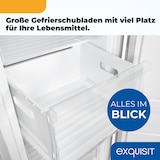thumbnail of Exquisit Gefrierschrank GS5271-NF-H-010D weiss | No Frost | Nutzinhalt: 194 L | Temperaturregelung | Alarm