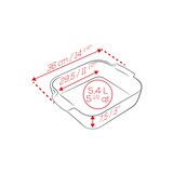 thumbnail of PEUGEOT Keramik Auflaufform APOLLIA 36cm Quadratisch Satin-Schwarz Backofen