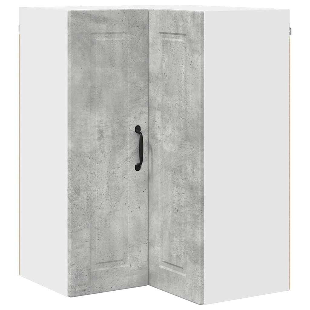 vidaXL Küchenwandschrank Beton Grau 57 x 57 x 80 cm Holzwerkstoff