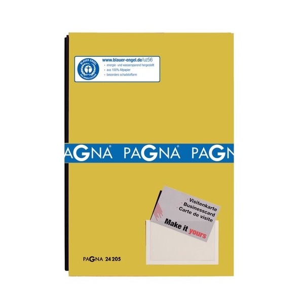 Unterschriftsmappe, gelb, 20 Fächer, Color-Einband