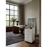 thumbnail of Rollcontainer WL5.748 40 x 70,5 x 33 cm Weiß, Schreibtisch-Container Rollschrank 4 Schubladen, Moderner Schubladencontainer mit Rollen,