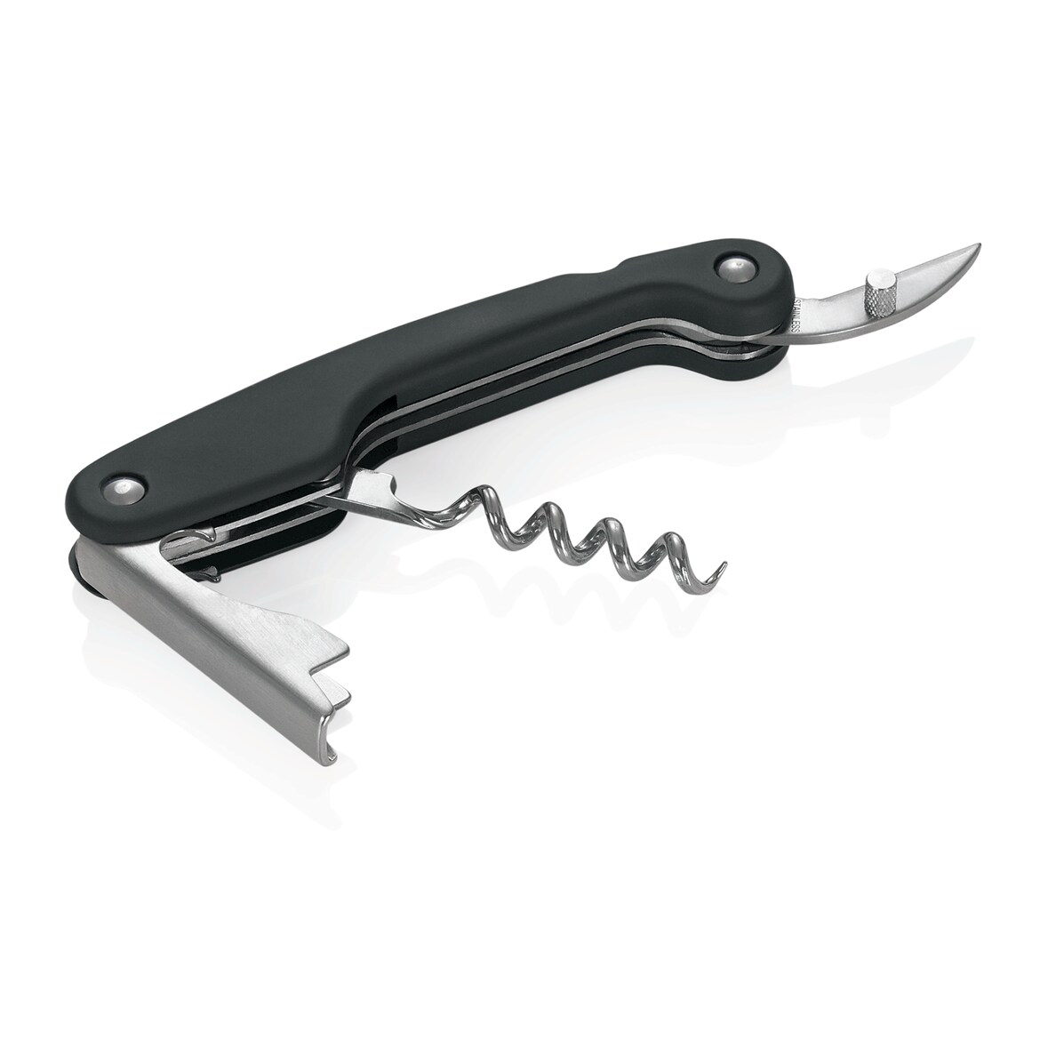 WAS Germany - Kellnermesser mit Softgriff, 12 cm, Kunststoff/ verchromt