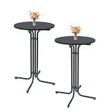 thumbnail of 2x Stehtisch klappbar Ø 70 cm Höhe 110 cm Stahl Gastrotisch Partytisch Bistrotisch in Anthrazit