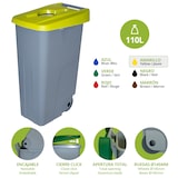 thumbnail of Contenedor de residuos Reciclo abierto 110 litros. Color Amarillo.