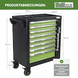 thumbnail of Werkzeugwagen Premium plus leer 8 Schubladen Seitentür abschließbar Softclose Interloc