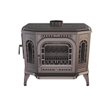 thumbnail of Estufa de leña independiente con apertura a la izquierda y CookTop - P7 (10,5 KW) ECO