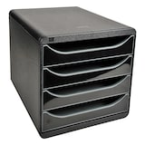 thumbnail of Exacompta 3104214D 1x BIG-BOX Schubladebox, 4 offene Laden, Serie Glossy - Schwarz Glossy