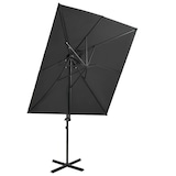 thumbnail of vidaXL Traffic light parasol met ventilatie antraciet 250x250 cm