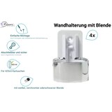 thumbnail of Wandhalterung 4x mit weißer, schwarzer oder verchromter Blende - HOTELSERIE